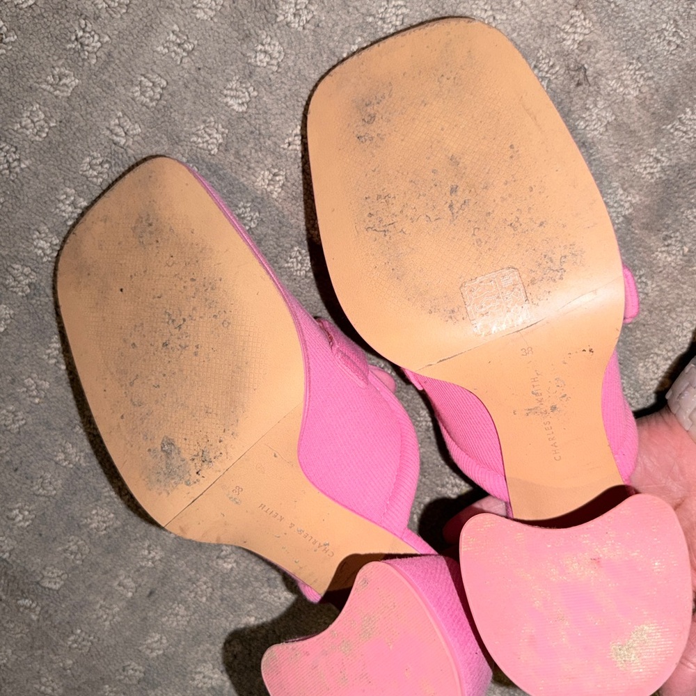 Sinead Woven Buckled Loafer Mules - Pink - Picture 7 of 7